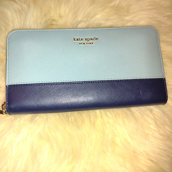 kate spade Bags Kate Spade Large Zip Around Colorblock Wallet Poshmark